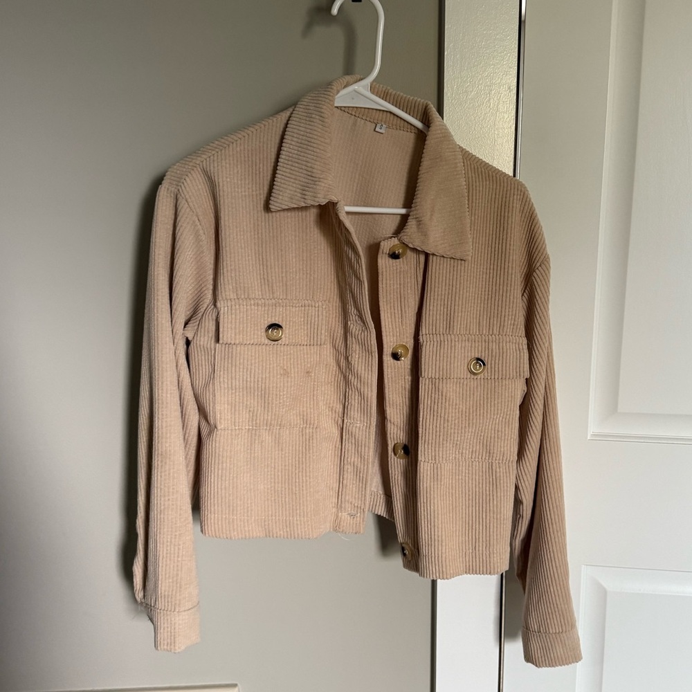 Tan Corduroy Women's Jacket